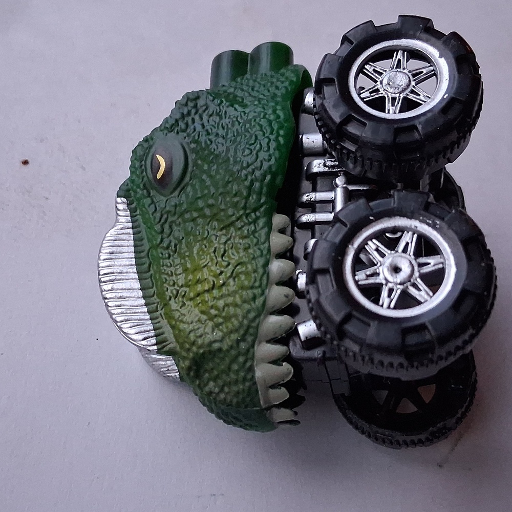5/ $5  Sale Dinosaur Monster Truck T-Rex Pull Back Action Toys 2" Tall